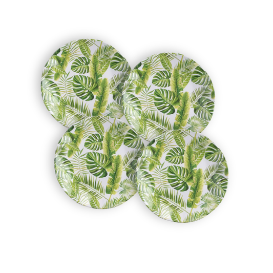 Palm 8" Outdoor Salad Plate, Set of 4