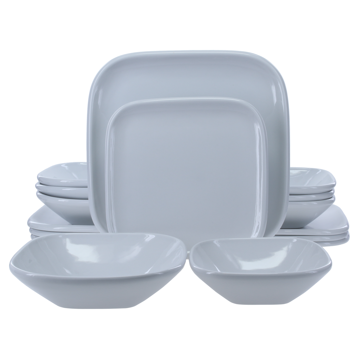 Impulse Square 16-Piece Dinnerware Set
