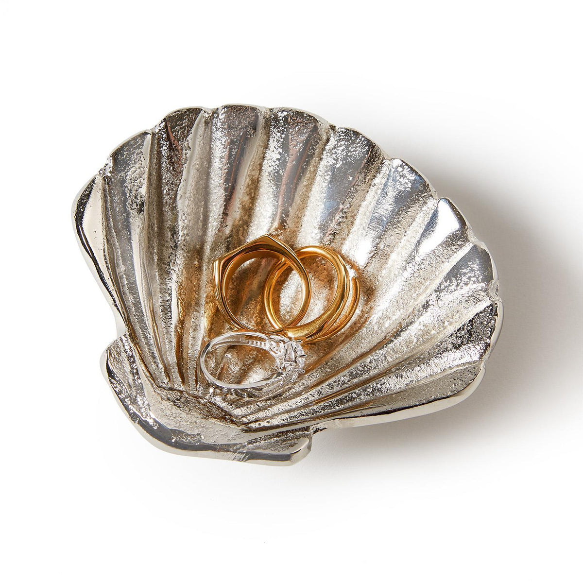 Silver Shell Tidbit Dishes, Set of 3