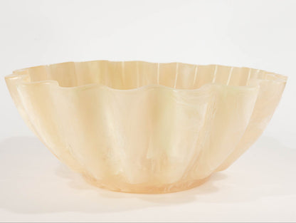 Resin Collection Scalloped Bowl