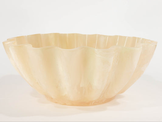 Resin Collection Scalloped Bowl