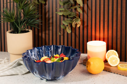 Resin Collection Scalloped Bowl