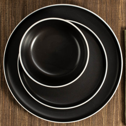 12-Piece Dinnerware Set Tempo Onyx