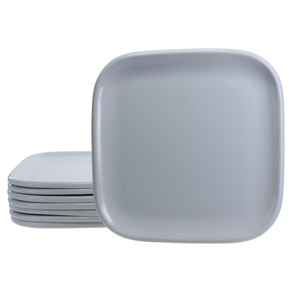 Impulse Square Dinner Plates, Set of 8