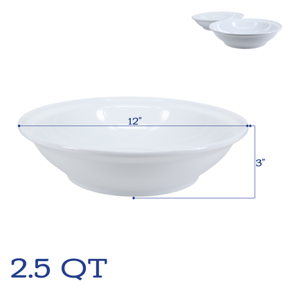 Rim Serving Bowls 2.5 qt, Set of 2