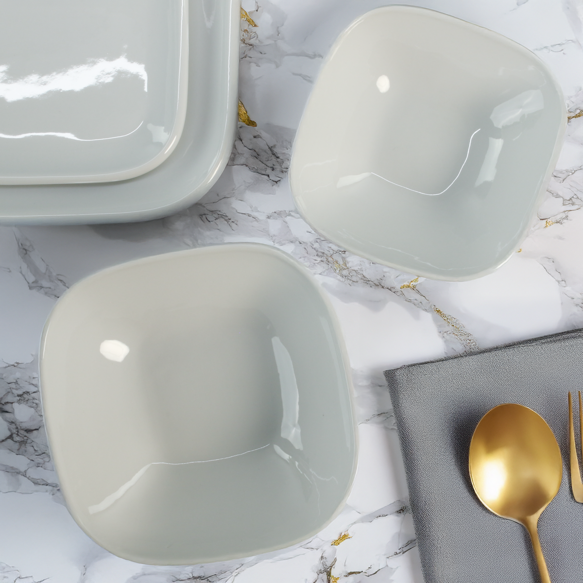 Impulse Square 16-Piece Dinnerware Set