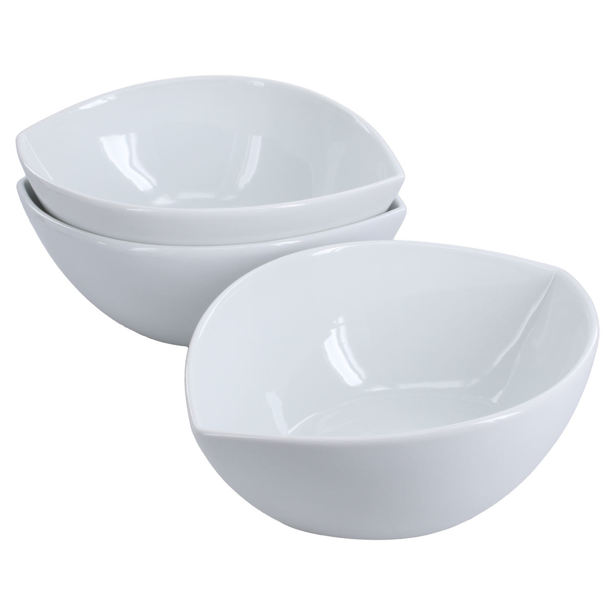 Split Oval Bowls, Set of 3
