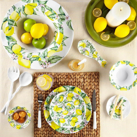 Limonata 10.5" Outdoor Dinner Plate, Set of 4
