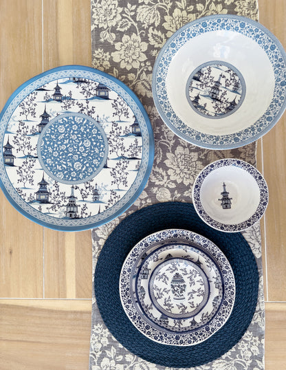 Pagoda 12" Melamine Serving Bowl