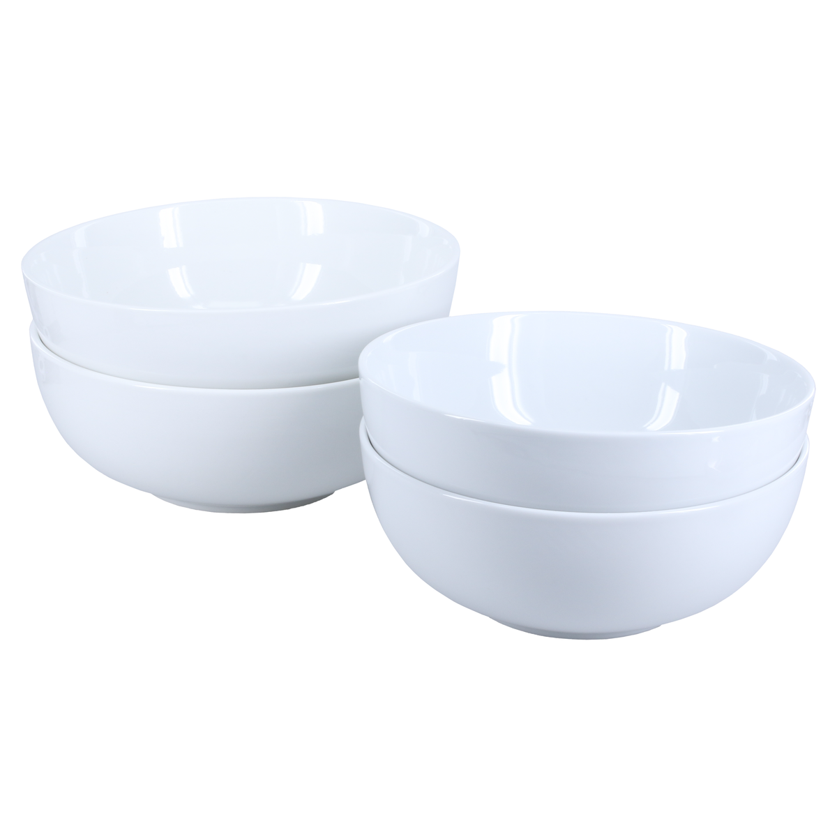 Porcelain Serving Bowls, 8" and 9", Set of 4
