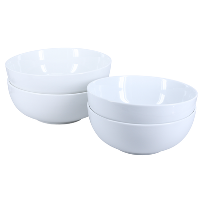 Porcelain Serving Bowls, 8" and 9", Set of 4